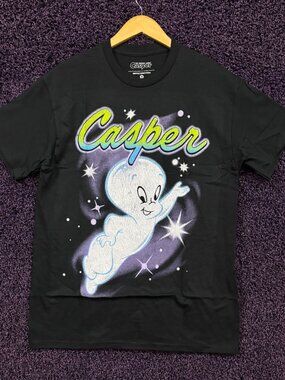 Casper the Friendly Ghost Airbrush Stars Cartoon T-Shirt M
